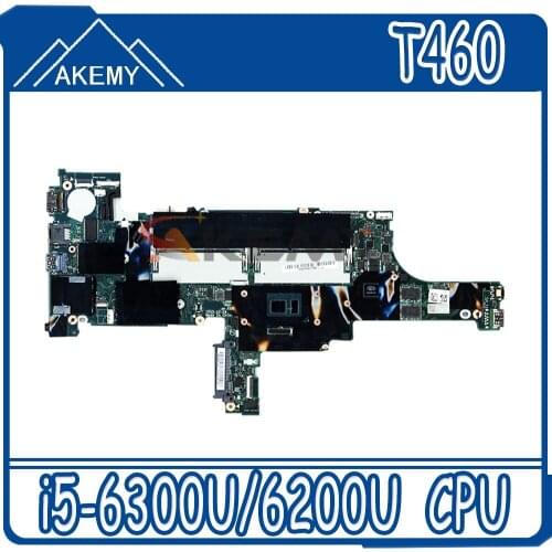 New NM-A581 For Lenovo ThinkPad T460 notebook motherboard BT462 NM-A581 with CPU i5 6300U i5 6200U FRU 01AW336 01AW329 test ok