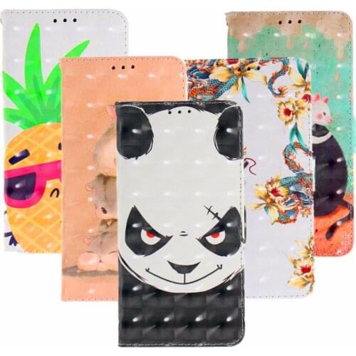 3D Luxury Flip Wallet Case For Huawei P Smart / Enjoy 7S Case Book Flip Style Mobile Phone Cases For Huawei Honor 9 Lite Cover