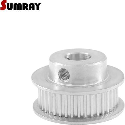 SUMRAY MXL 45T Timing Pulley 6/8/10/12mm Inner Bore CNC Belt Pulley 7mm Belt Width Aluminium Motor Pulley for 6mm Timing Belt