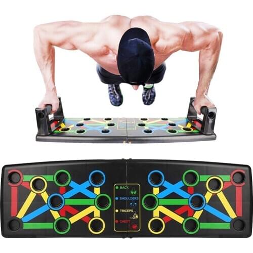 9 in 1 Push Up Rack Board Men Women Fitness Exercise Push-up Stands Body Building Training System Home Gym Fitness Equipment
