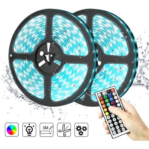 LED Strip Light 5050SMD Flexible LED Lamp Tape Ribbon DC12V RGB led lights TV Desktop Screen BackLight Diode Tape Room decor