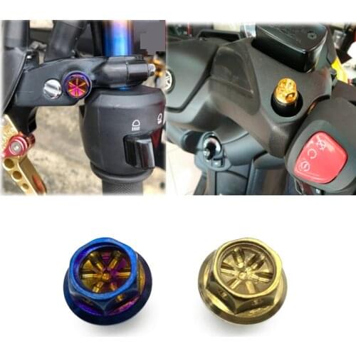 Universal M10 Mirror Blanking Plugs Screw Bolt for Yamaha XMAX Aerox Nmax or Other Bikes