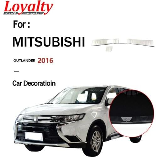 Loyalty for Mitsubishi Outlander 2016 Inner Rear Trunk Bumper Trim Strip Threshold Sill Plate Cover Stainless Steel Car Styling