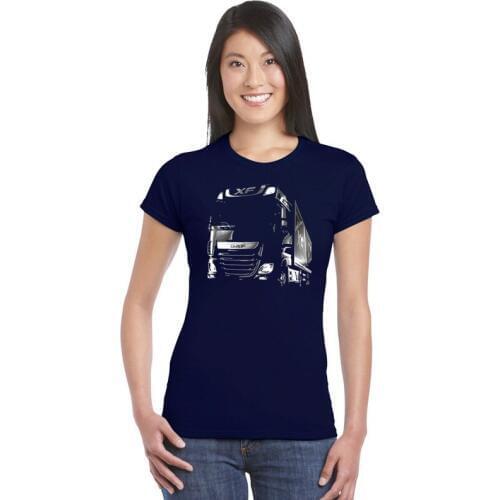 Womens surfing t shirt hipster topshirts ladies fitness clothes 3D Printed car woman Tees DAF Trucks T-shirt girl Tshirt