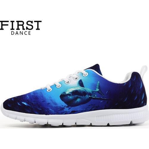 First Dance Spring Women Casual Woman Shoes Customized DIY 3D Prints Lace-up Female Shose Cheap Printed Tenis Feminino Casual
