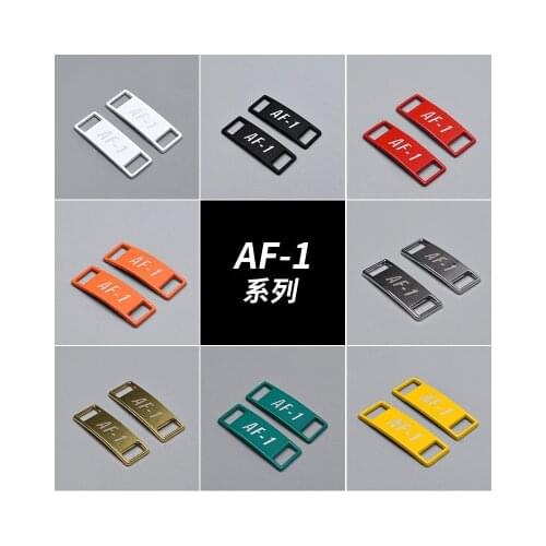1 pair of shoelace shoe buckle metal shoelace AF1 SUP OFF shoelace buckle accessory metal shoelace lock DIY sports shoe kit
