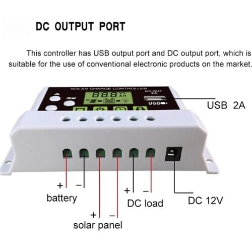 10A /20A LCD Solar Charge Controller 12v/24v Solar Charger For Solar Panel 100W Used Solar Panel Kit 300W 200W