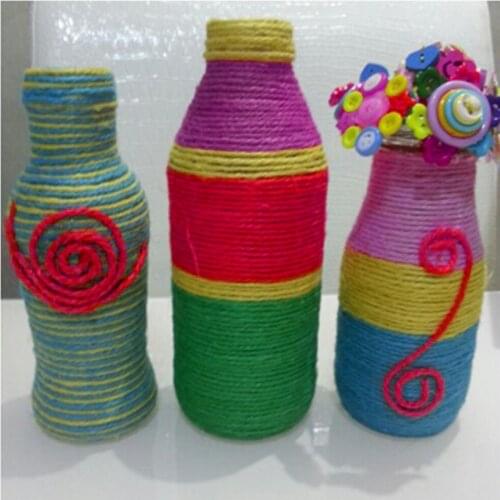 10Roll 25m Natural Burlap Hessian Jute Twine Cord Hemp Rope String 1.5mm Rustic Wrap Gift Packing String Wedding Decoration DIY