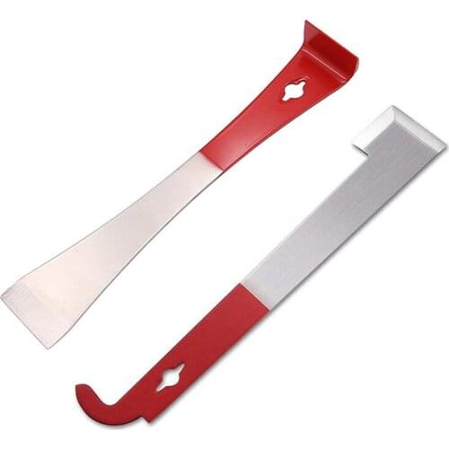 2 Pack Stainless Steel Bee Hive Scraper Tool Bee Hive Frame Lifter and Scraper for Beekeepers Supplies Beekeeping Equipment, 2 T