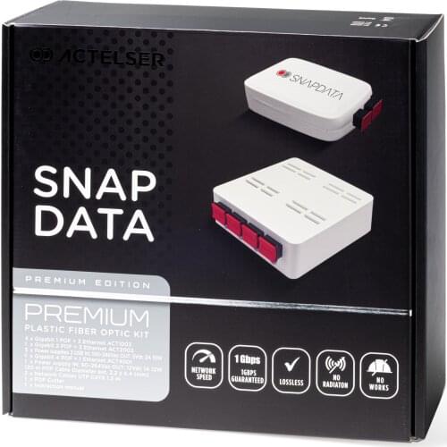 ACTELSER Premium plastic fiber optic Snap Data Kit