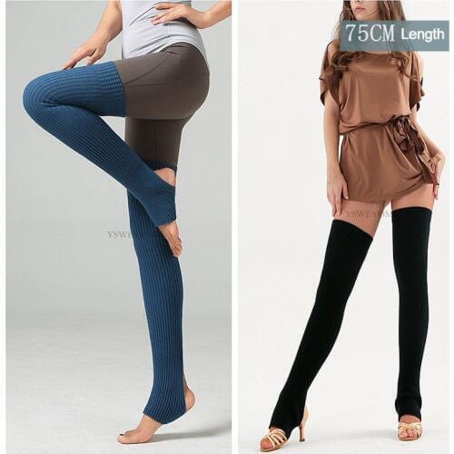 Adult Ballet Socks Yoga Yoga Warm Latin Leggings Lengthen Feet Over Knees Pile Socks 75CM dance stocking