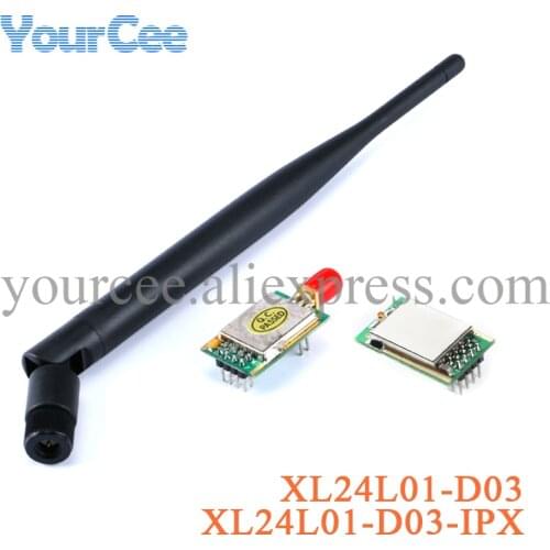 2 pcs L24L01-D03 1000 Meters Distance NRF24L01+PA+LNA Wireless Module Original NRF24L01P with Antenna