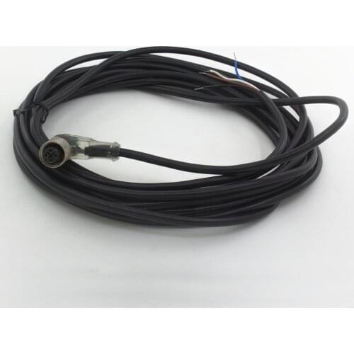 FSC12-FBLP-4 M12 5m PVC cable PNP sensor connector with LED 4 pins bend female head for M12 PNP proximity sensor switch