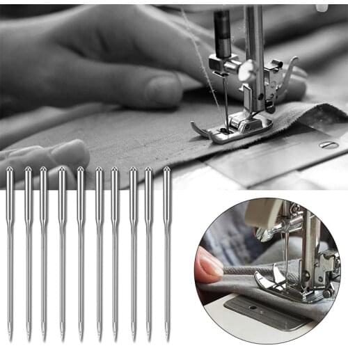 10Pcs/Set Universal Sewing Machine Needles Regular Point Heads Stainless Steel Needles For DIY Handmake Sewing Machine Accessori