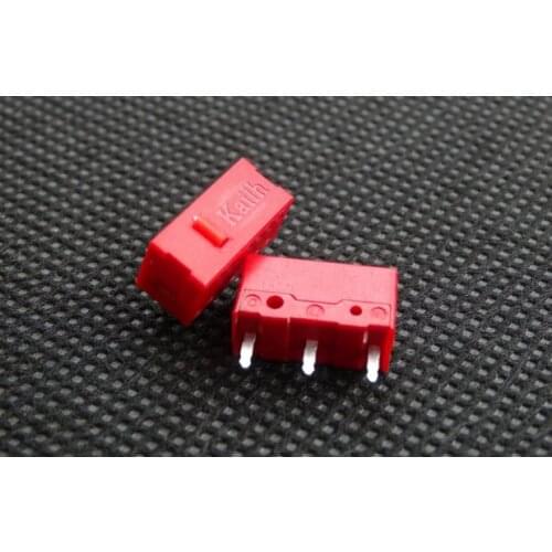 Micro switch 5pcs Kailh 60M life gaming mouse Micro Switch 3 Pin red dot used on computer mice left right button kailh gm red