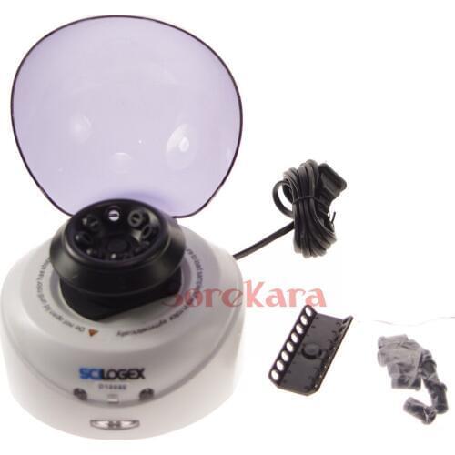 100-240V 5000RPM Microcentrifuge S1010E Mini Centrifuge Economic Kit 0.5/1.5/2.0ml Centrifuge Tube 0.2ml PCR Tubes