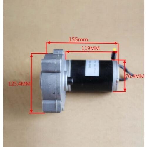 Used 150W DC 12V 181RPM Turbo Worm Geared Motor Large Torque High Power GearBox Electric Gearmotor Speed Reducing Motor DIY