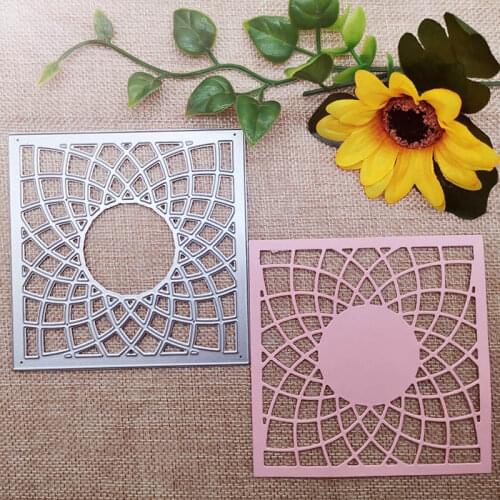 100*100mm hollow square new Metal Cutting Dies Scrapbooking DIY Album Paper Card Craft Embossing stencil Dies