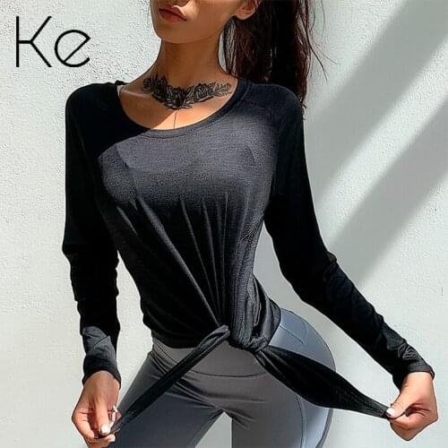 Net red loose sports blouse women quick-drying breathable running yoga clothes training long-sleeved tops fitness clothes T-shir