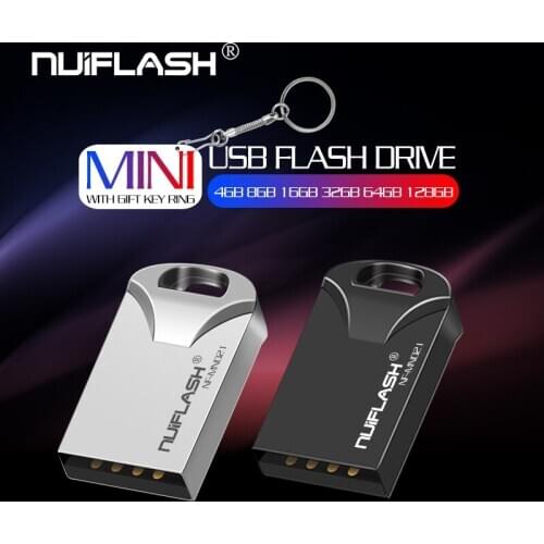 Cheapest Metal Waterproof 32gb 16gb USB Flash Drive Pen Drive 128gb 64gb 8gb Pendrive Real Capacity USB Stick with Key Ring