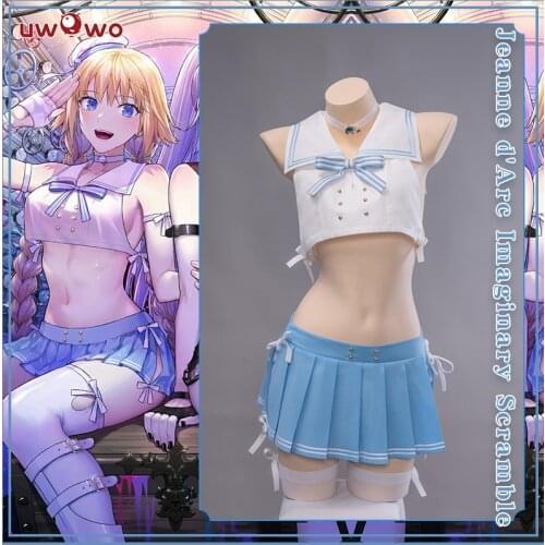 UWOWO Game Fate Grand Order/FGO Imaginary Scramble Jeanne d'Arc Cosplay Costume New Year Outfits