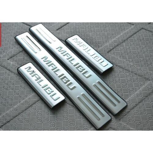 High quality stainless steel Scuff Plate/Door Sill Protector Sticker Car Styling For 2012-2014 Chevrolet MALIBU