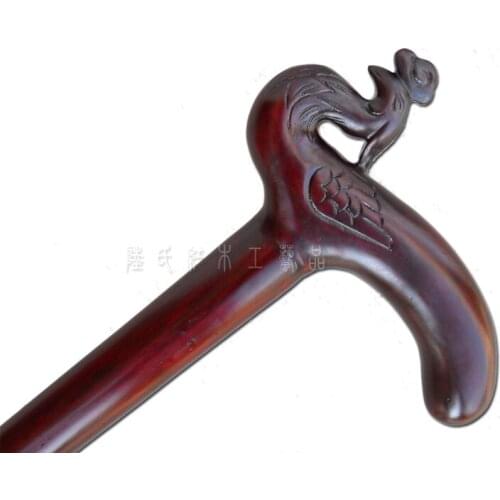 I send the high-grade red sandalwood rosewood cane crested. [] Lushi mahogany
