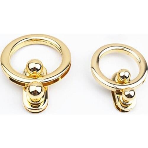 1pcs Metal Round Push Lock For DIY Handbag Bag Purse Luggage Hardware Closure Bag Parts Accessories