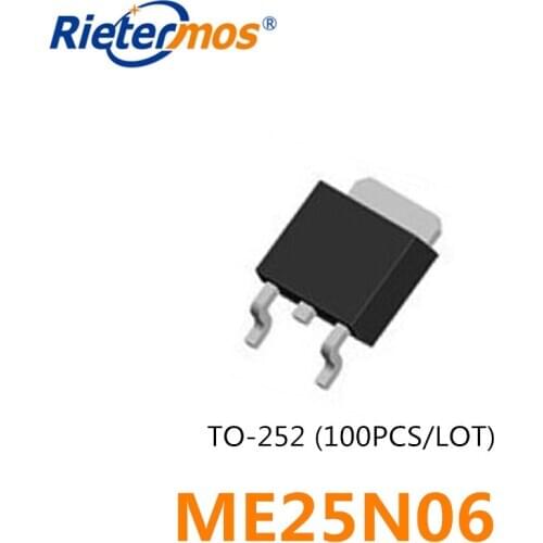 10pcs 100PCS N-CHANNEL 60V ME25N06 25N06 TO252 HIGH QUALITY