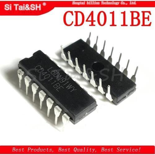 10PCS CD4011BE DIP14 CD4011 DIP 4011BE DIP-14 new and original IC