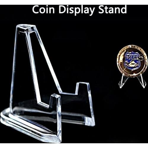 10pcs New Commemorative Coin Display Stand Decoration Bracket Coin Collection Box Protection Box