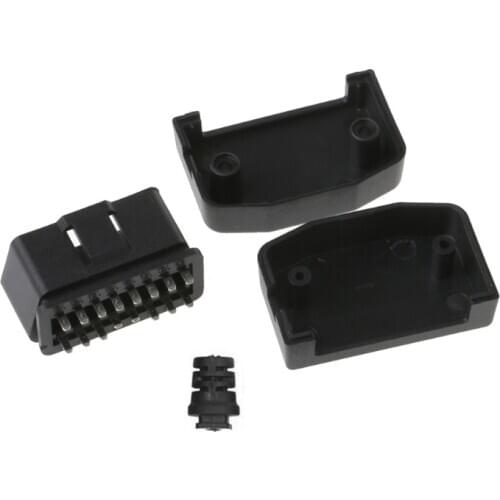 Car Auto OBD2 16 Pin Male Connector Plug Universal Car Diagnostic Tool Adapter E7CA