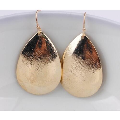 ZWPON 2020 New Fashion Small Zinc Alloy Dull Polish Teardrop Earrings for Women Famous Designer Jewelry pendientes mujer moda