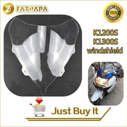 Free Shipping Motorcycle ABS Plastic Lens Front Windshield Fit For BMW K1200S / K1300S Windshield Shroud