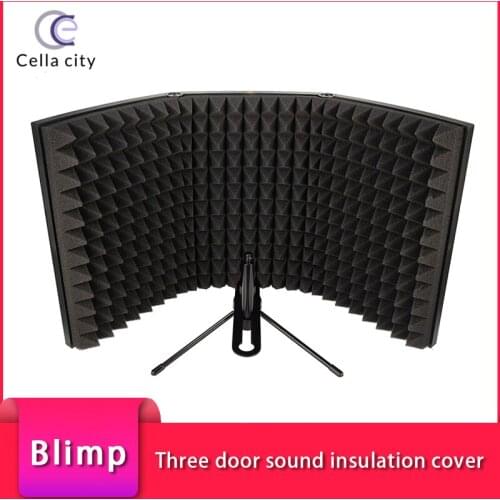 Cella City Microphone Sound Insulation Cover Microphone Wind Screen Sound Absorption Cover Noise Reduction Plate