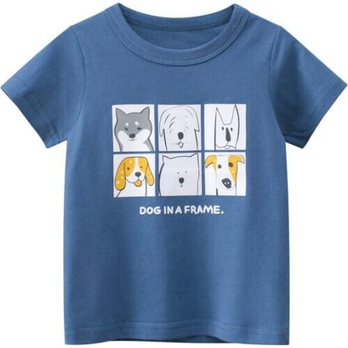 Children Boys T Shirts Short Sleeve Children Girls Print T Shirts 100% Cotton Kids Popular Cartoon Tops Tee 2021