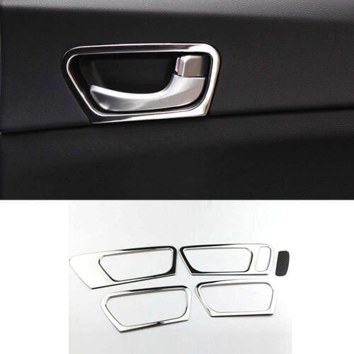 For KIA K5 2016 2017 4 Doors Car Door Interior Handle Decoration Frame Stickers Decal Stainless Steel Car Trim
