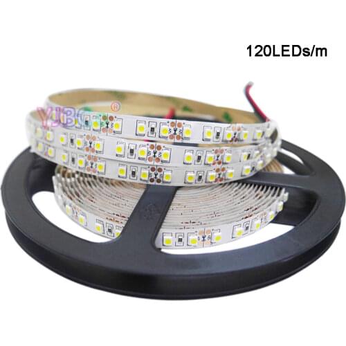5m SMD 3528 flexible LED Strip Light DC12V 120leds/m white/warm white/blue/green/red/yellow Lamp tape