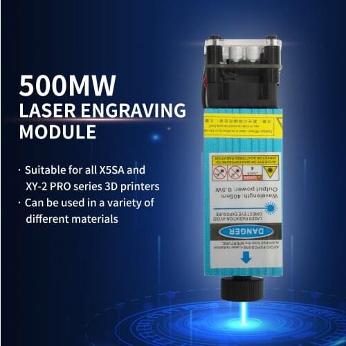 500MW Carving Blue Light 450nm Laser Module Head For TRONXY X5SA Series 3D Printer Kits DIY laser Engraving Machine