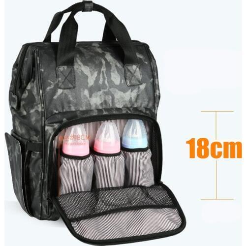 CAI Woman Backpack Camouflage Mummy Daddy Diaper Mother Bag Military Style Anti Theft Zipper Pocket Women Men Bags 2019 SWAT