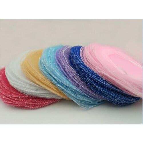 50pcs/lot Diameter 26 35 40cm Round Organza Bags Jewelry Packaging Bags Wedding Party Decoration Drawable Gift Bag Favor pouches