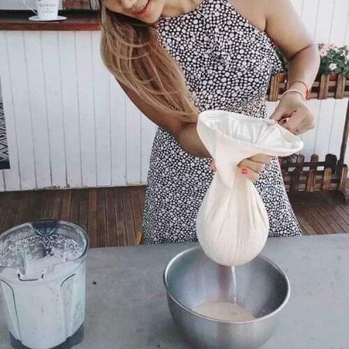 Milk Nut Coffee Food Bag Reusable Strainer Fine Mesh Filter Nylon Cheese Cloth