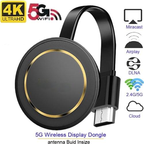 Mirascreen G14 2.4G/5G Miracast 4K Wireless DLNA AirPlay TV Stick Wifi Display Mirrorr Dongle Receiver for IOS Android