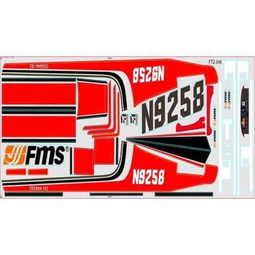 FMS 1400m / 1.4m Cessna 182 Sky Trainer 182 Decal sheet Stickers MG305 Blue Red RC Airplane Model Plane Aircraft Spare Parts