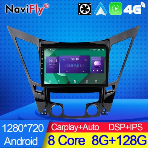 NaviFly 7862C 6G 128G Android 10 All In One Car Intelligent System For Hyundai Sonata 6 YF 2009 - 2014 Carplay Navigation GPS
