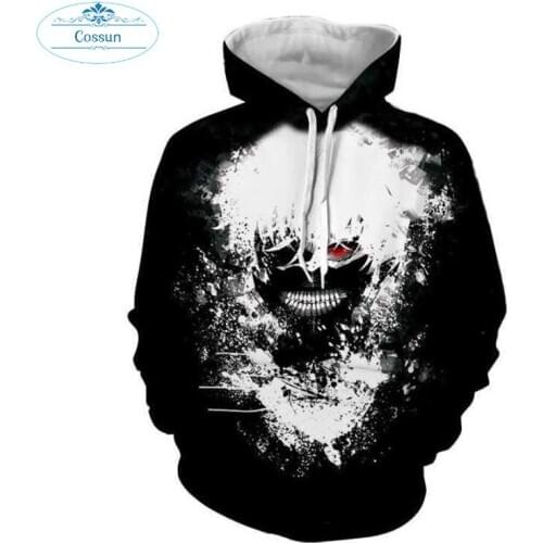 Newst Anime 3D Print Spring And Autumn Sweatshirts Men/women Tracksuits Tops Hooded Anime Tokyo Ghoul Kaneki Ken Hoodies