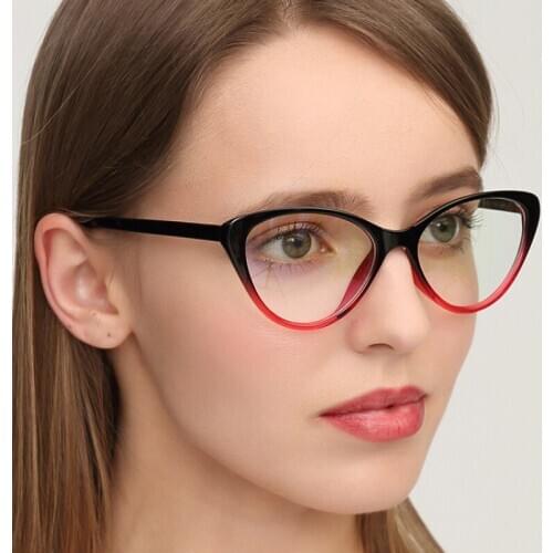 New Retro Glasses Frame European and American Cat Eye Flat Mirror Personalized Fashion Glasses Frame Myopia Frame Mirror Tide