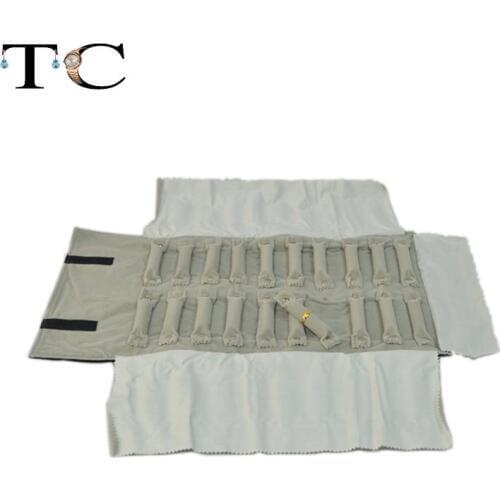 2015 Jewelry Organizer free Shipping On Sale Jewelry Roll Ring Holder Fashion Design with Black Velvet 2o Pillow Bars Display