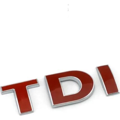 Plastic TDI Rear Back Auto Sticker Emblem Badge