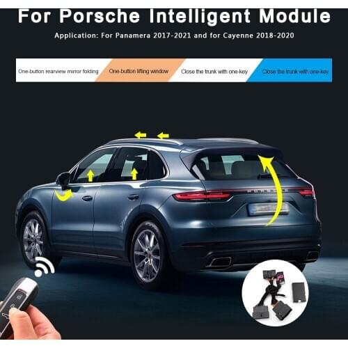 Fits For Porsche Cayenne 2017-21 Car Smart Intelligent Module One Button Rearview Mirror Folding Lift Window Trunk Skylight
